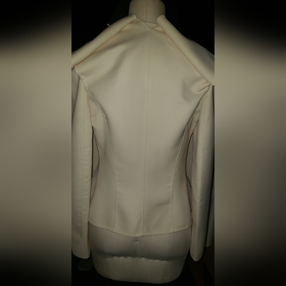 Ralph Lauren Purple label wool bias cut handmade fitted cream jacket - Picture 6 of 16